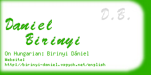 daniel birinyi business card